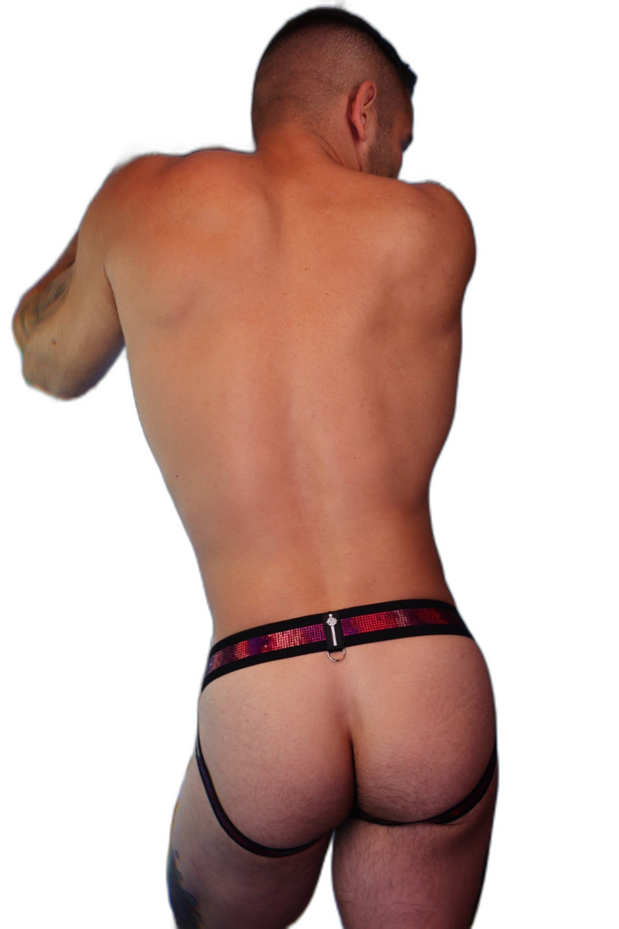 Breedwell Illuminator Jockstrap Neon Pink Holo