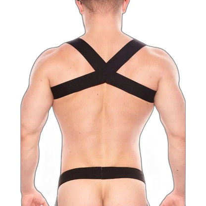 TASTE Signature Elasticated Chest Harness | Black