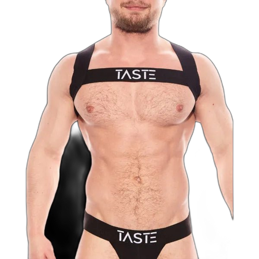TASTE Signature Elasticated Chest Harness | Black