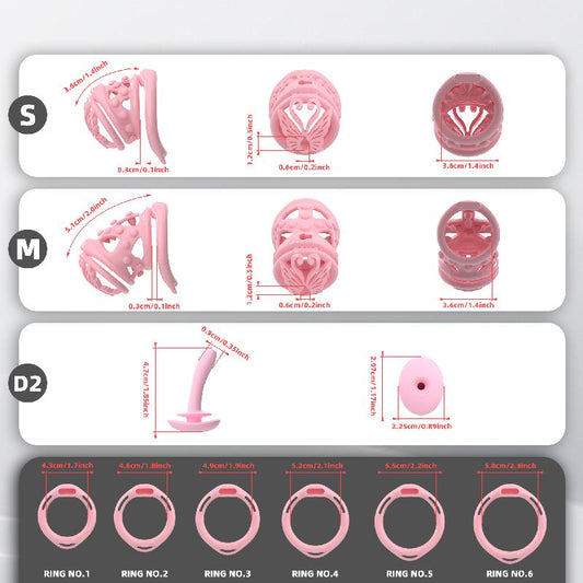 Butterfly Guardian Chastity Cage – Elegant Design, Comfortable Control & Customizable Wear