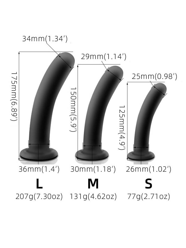 Silicone Round Head Dildo With Suction Cup