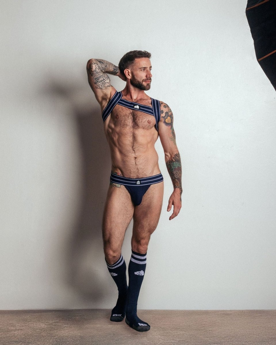 DEN CORE Chest Harness - Navy - The Pup Play Hub