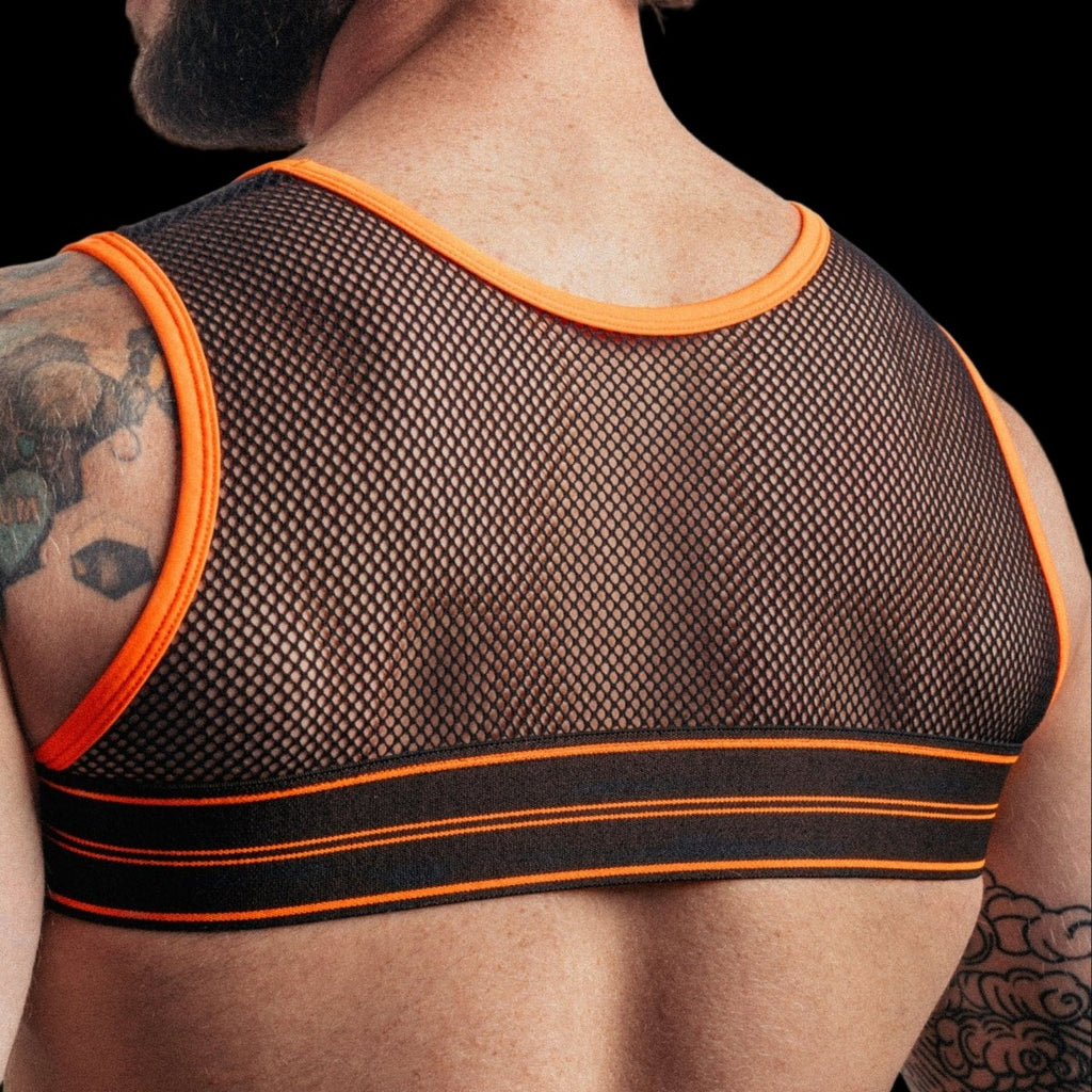 DEN CORE Mesh Chest Harness - Black - The Pup Play Hub