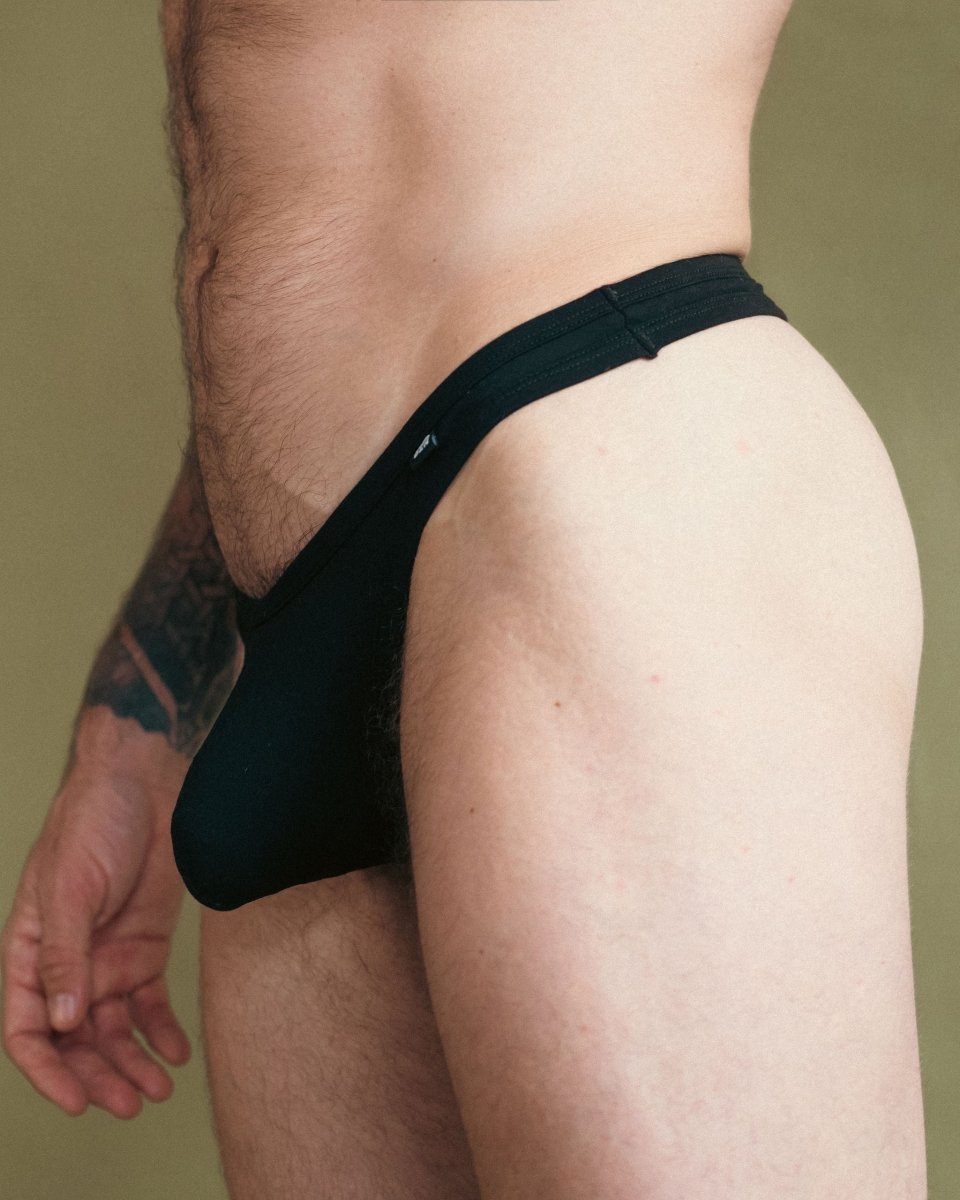 Den Thong - Black - The Pup Play Hub