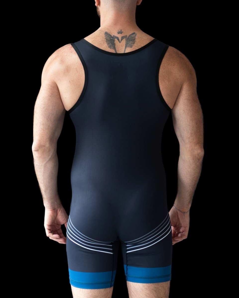 DEN Wrestling Singlet - Black - The Pup Play Hub