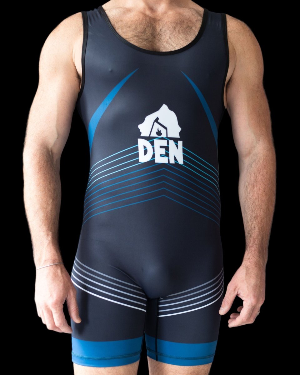 DEN Wrestling Singlet - Black - The Pup Play Hub