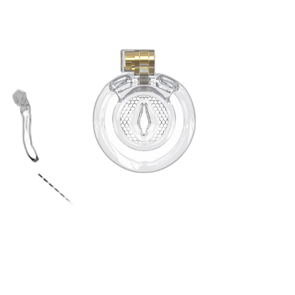 Fortis - Inverted Chastity Cage With Five Rings