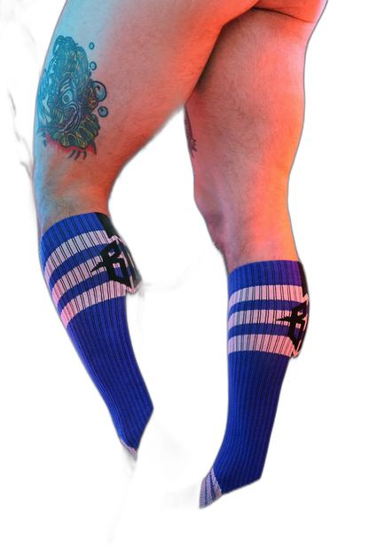 Breedwell Retro Remix Socks Blue
