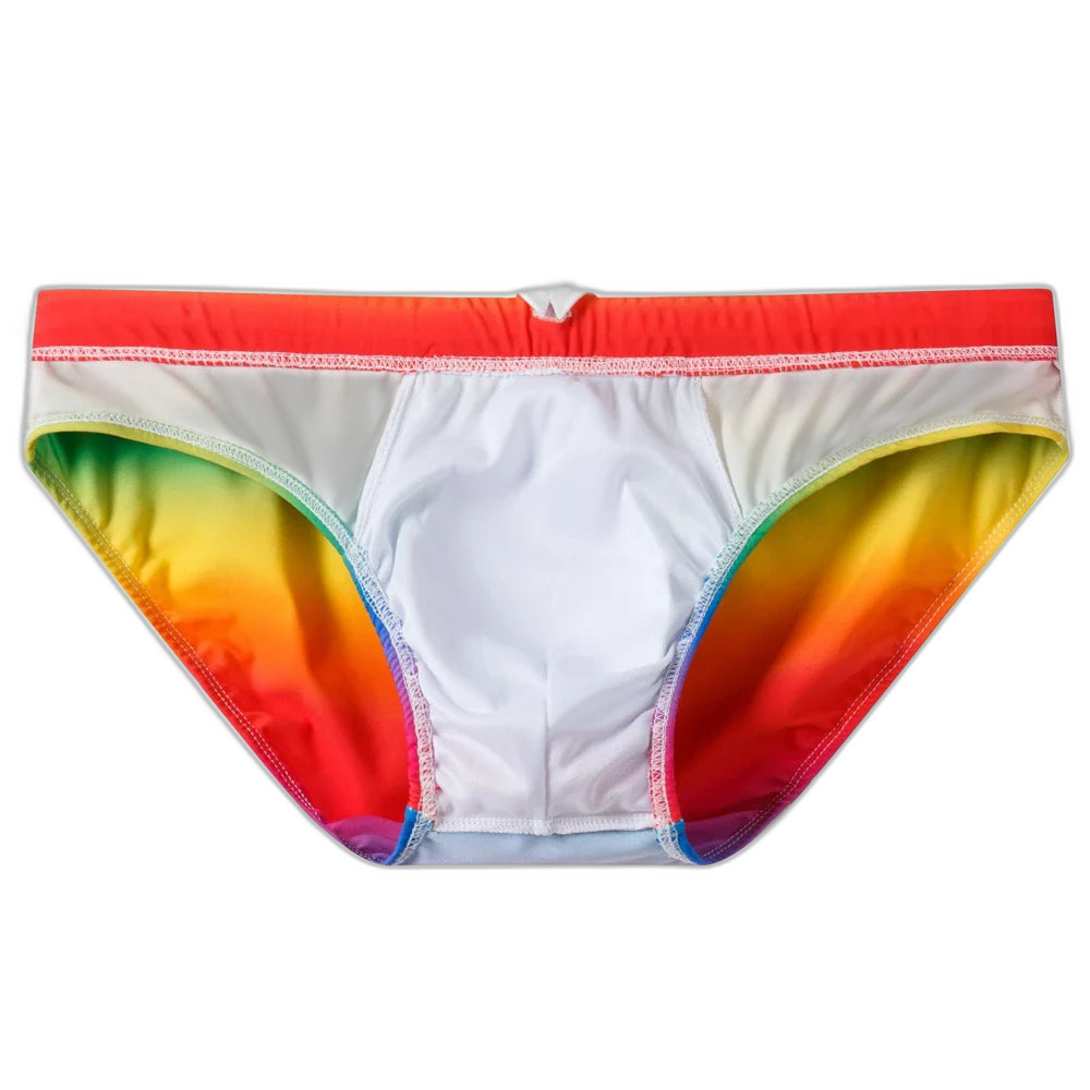 Jockmail Rainbow Push-Up Swim Trunks