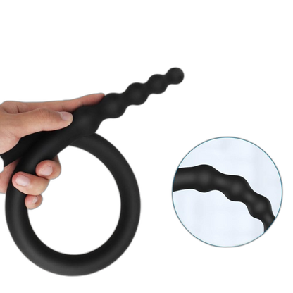 Beaded Anal Shower Wand - Enema Kit - 360° Deep Rinse