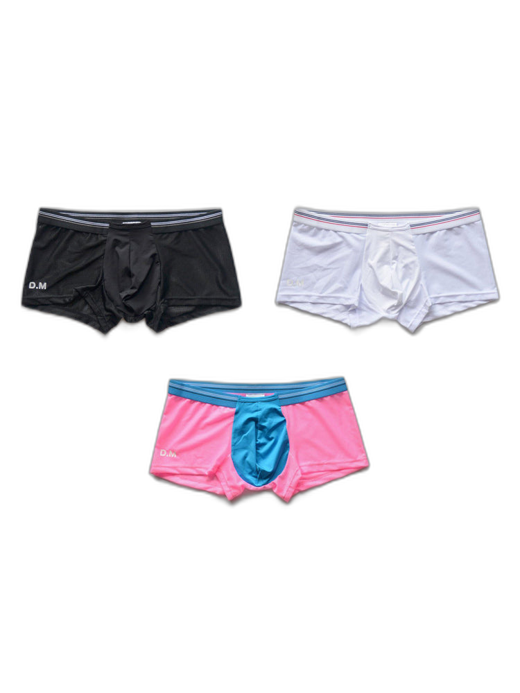 3 Pack Men's Nylon Mesh Breathable Quick-Dry Trunks