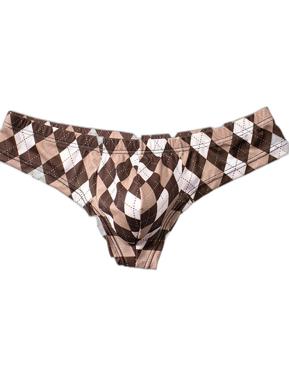 Men’s Low-Rise U-Convex Print Thong