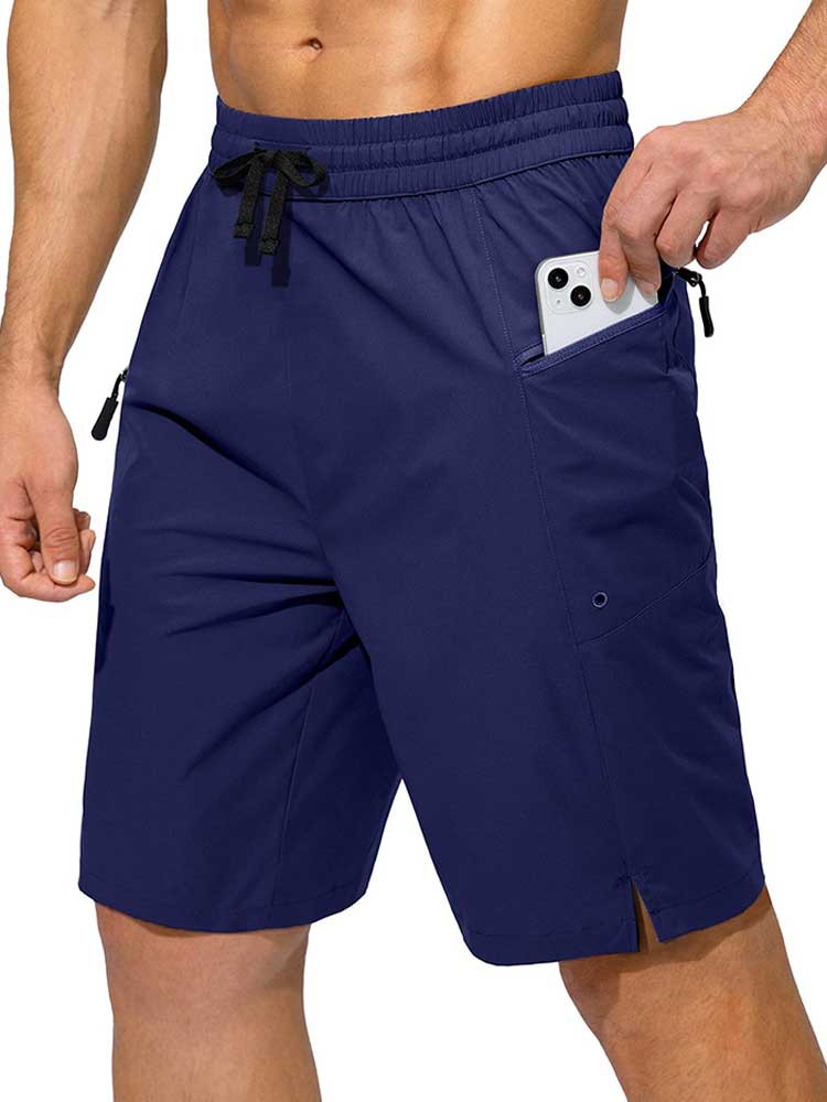 Men's Sexy Quick-Dry Solid Drawstring Beach Shorts