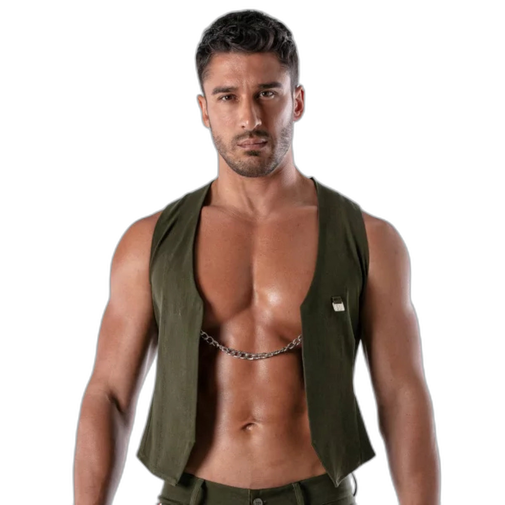 TOF Paris Patriot Chain Vest Khaki