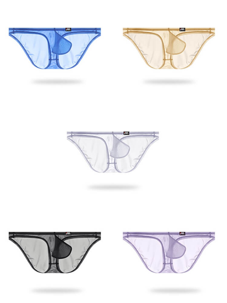 Men's Sheer Sexy U-Shaped Bulge Thin Briefs
