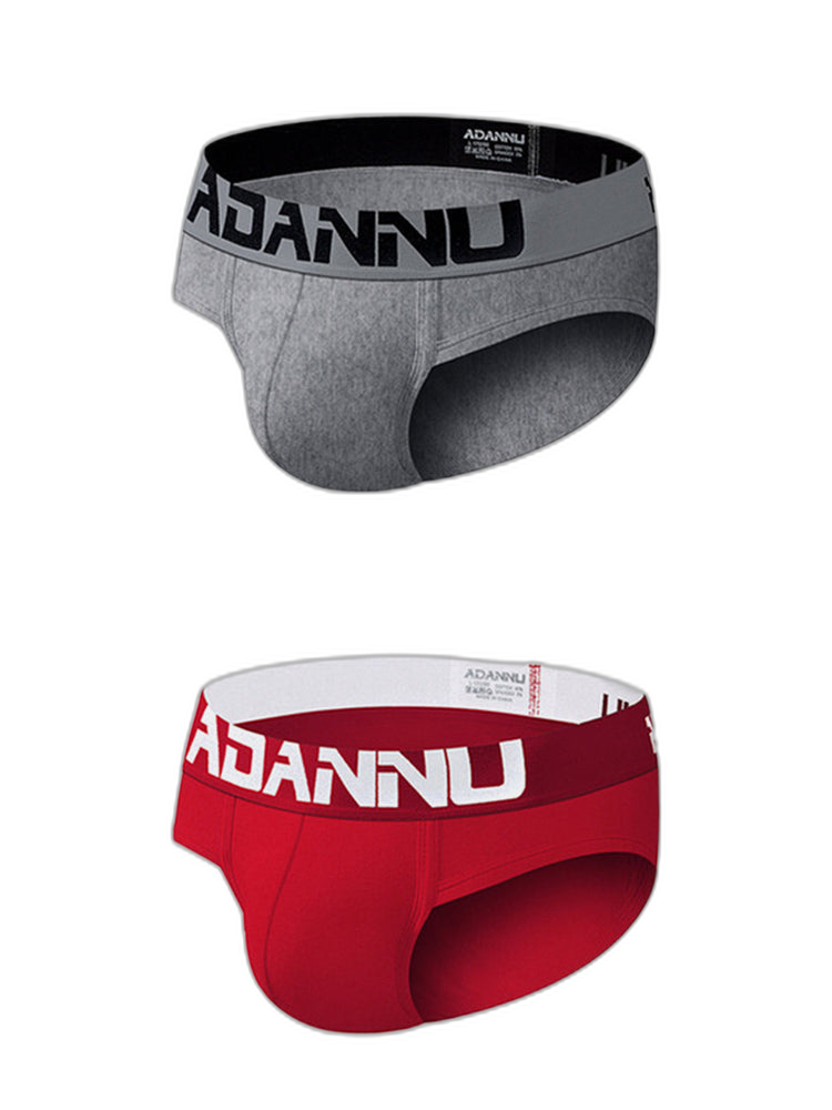 2 Pack Cotton 3D Large Pouch Men's Underwear