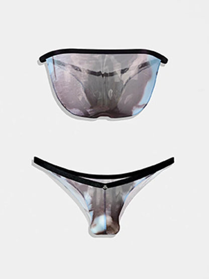 Men's Low-Rise Semi-Cheeky Tie-Dye Briefs