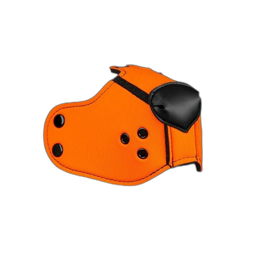 Mr S Leather NEOPRENE Puppy K9 Muzzle | Orange