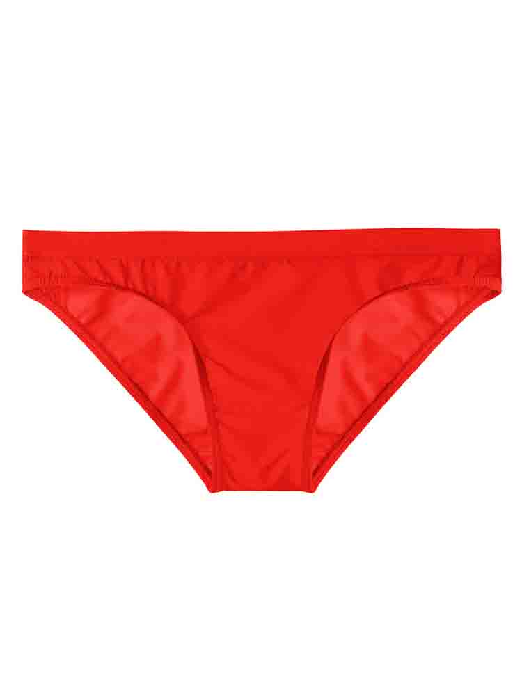 Men's Solid Color Low Waist Thin Briefs