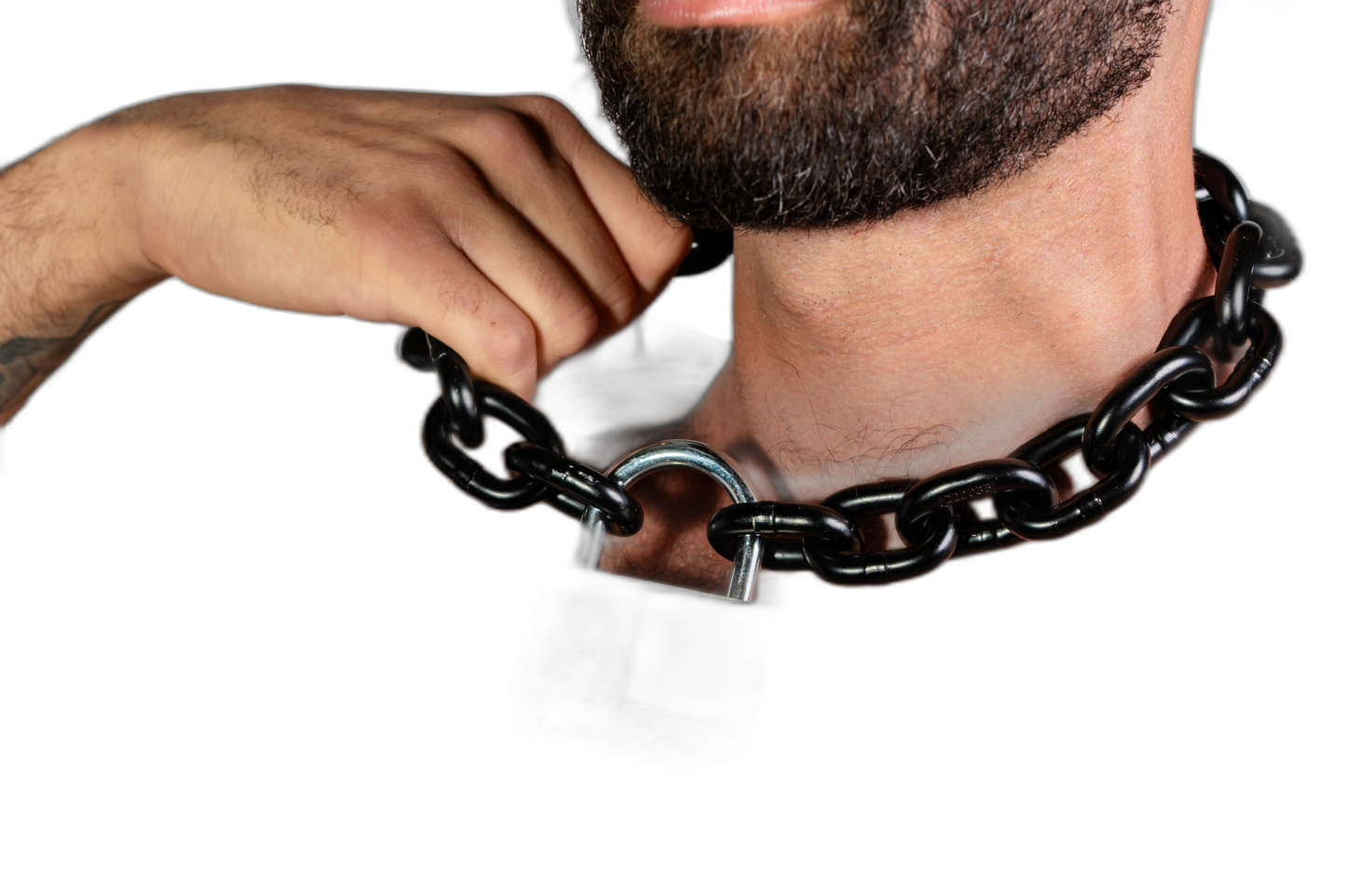 ruff GEAR Pitbull Chain 8mm with 60mm Master Lock Black