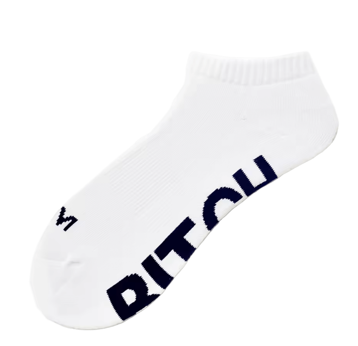 D&M Bitch Ankle Socks White - The Pup Play Hub