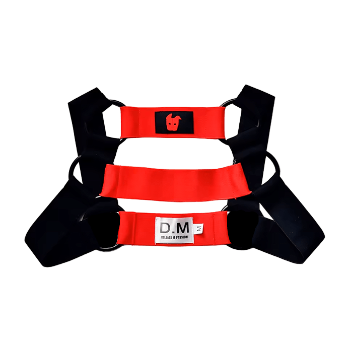 Dog & Master Cross Harness Red - The Pup Play Hub