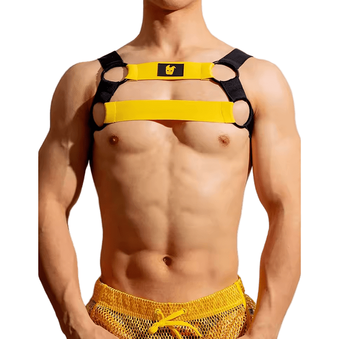 Dog & Master Cross Harness Yellow - The Pup Play Hub