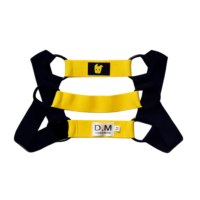 Dog & Master Cross Harness Yellow - The Pup Play Hub