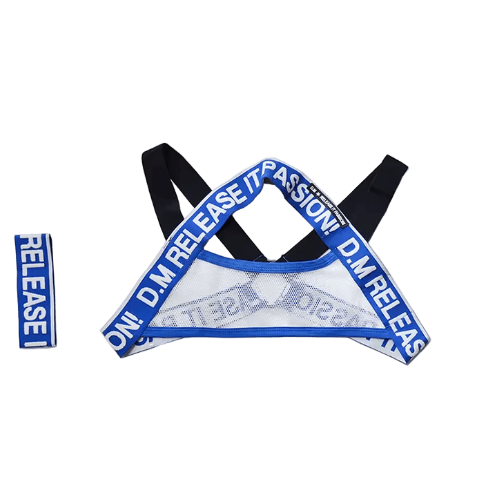 Dog & Master Harness And Cuff Set blue - The Pup Play Hub