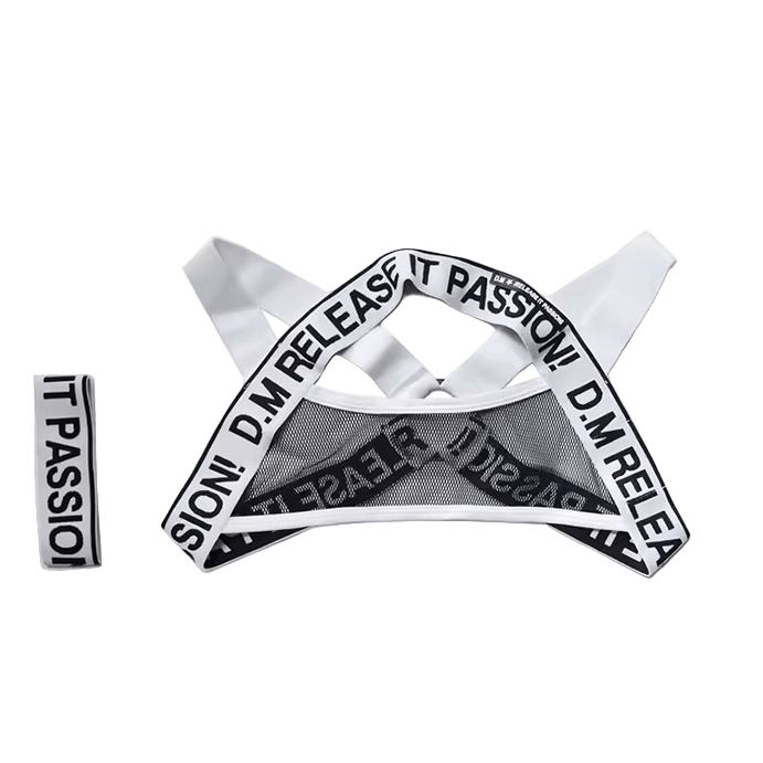 Dog & Master Harness And Cuff Set White - The Pup Play Hub