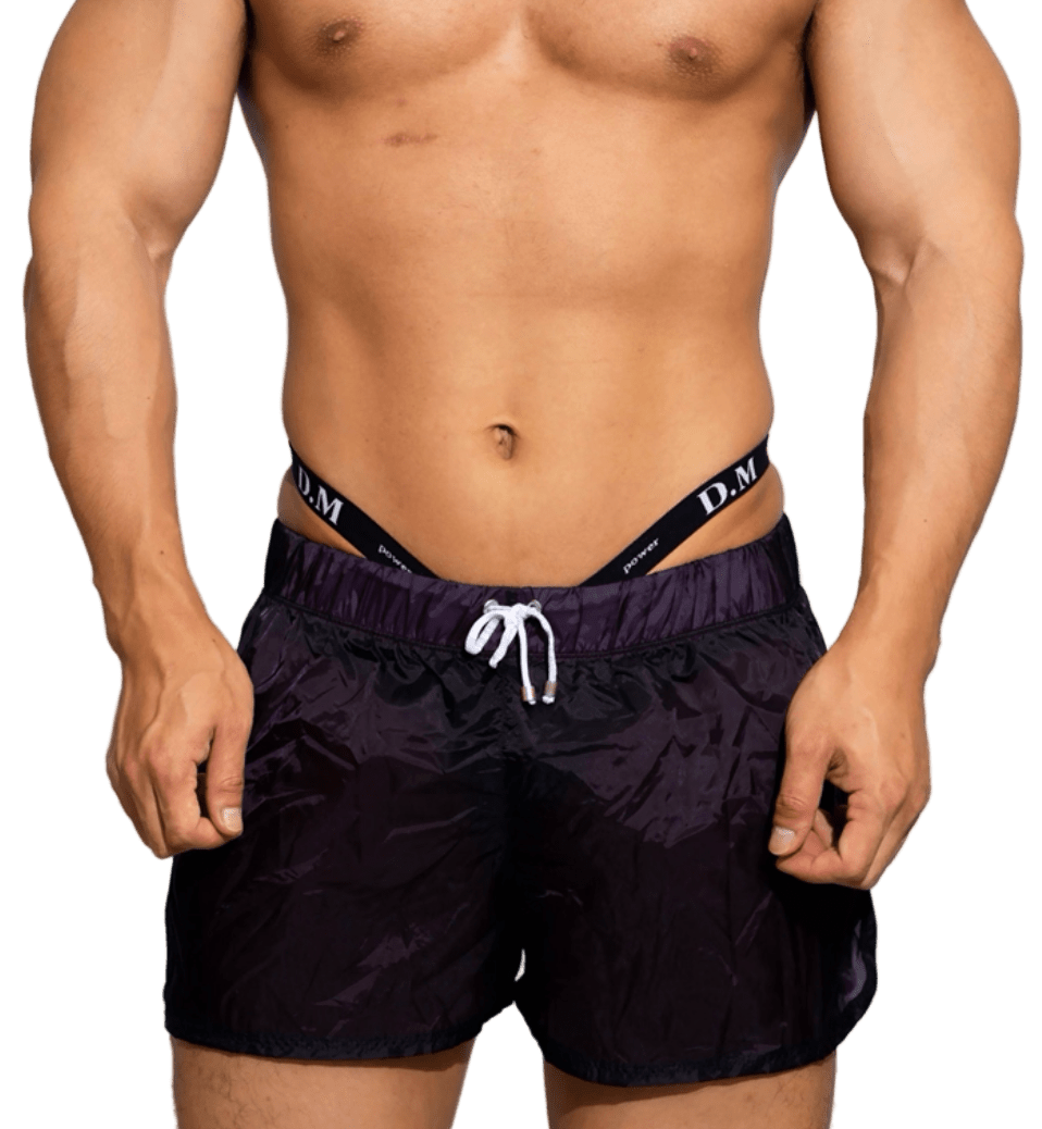 Dog & Master Low Waist Translucent Shorts Deep Purple - The Pup Play Hub