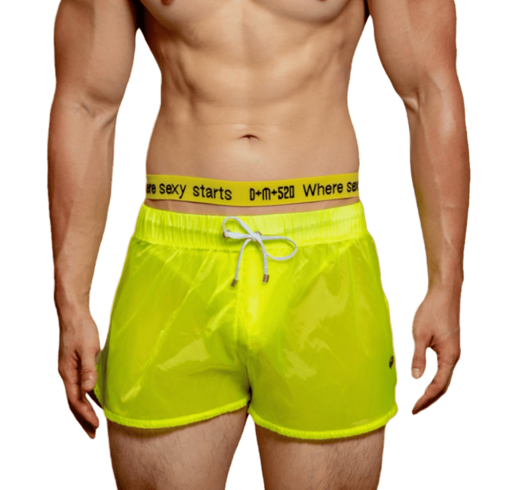 Dog & Master Low Waist Translucent Shorts Green - The Pup Play Hub