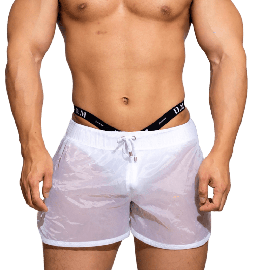 Dog & Master Low Waist Translucent Shorts White - The Pup Play Hub