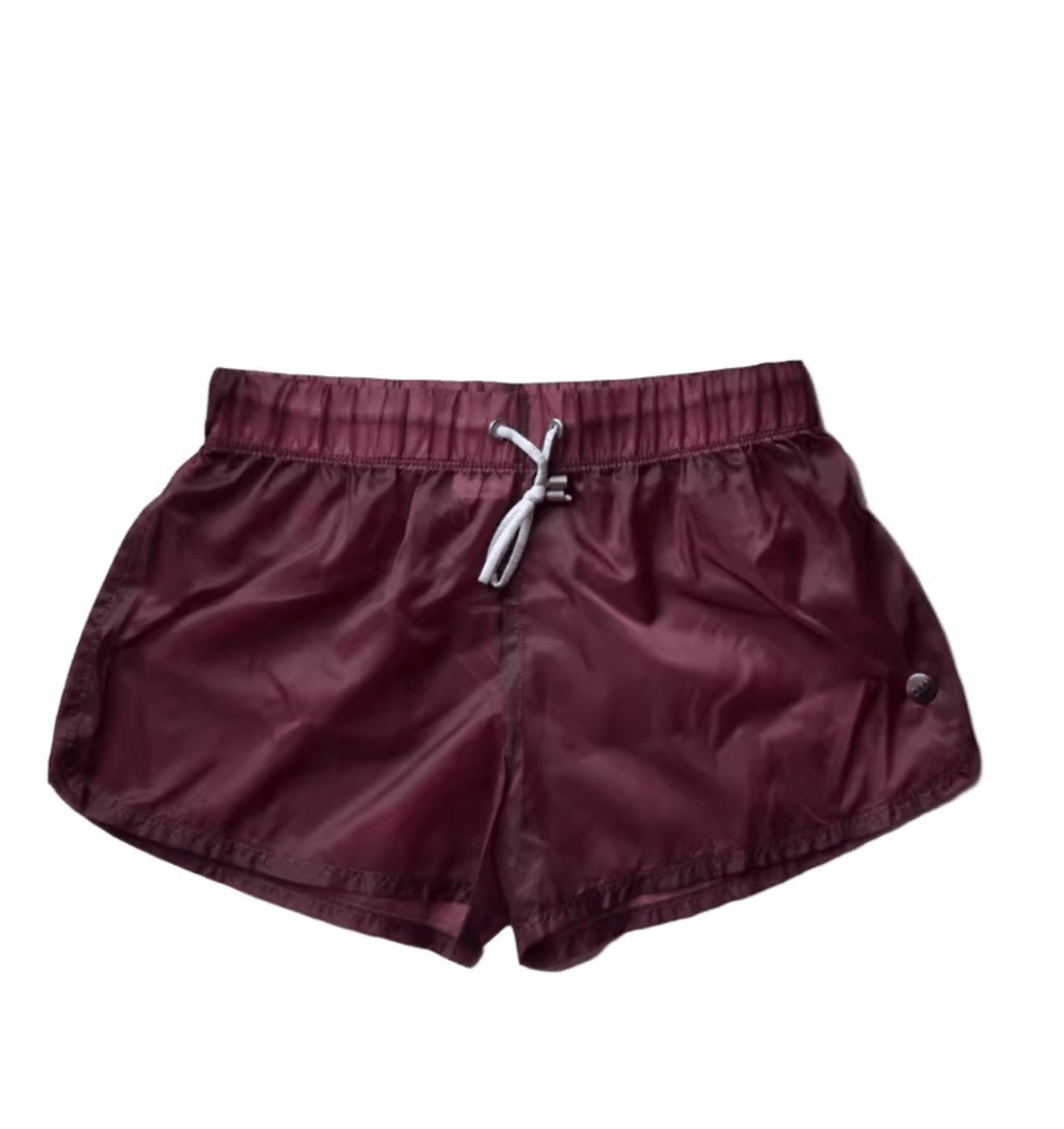Dog & Master Low Waist Translucent Shorts Wine Red - The Pup Play Hub