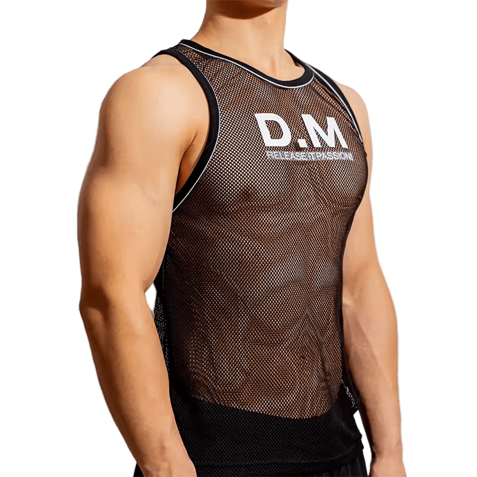 Dog & Master Mesh Tank Top Black - The Pup Play Hub