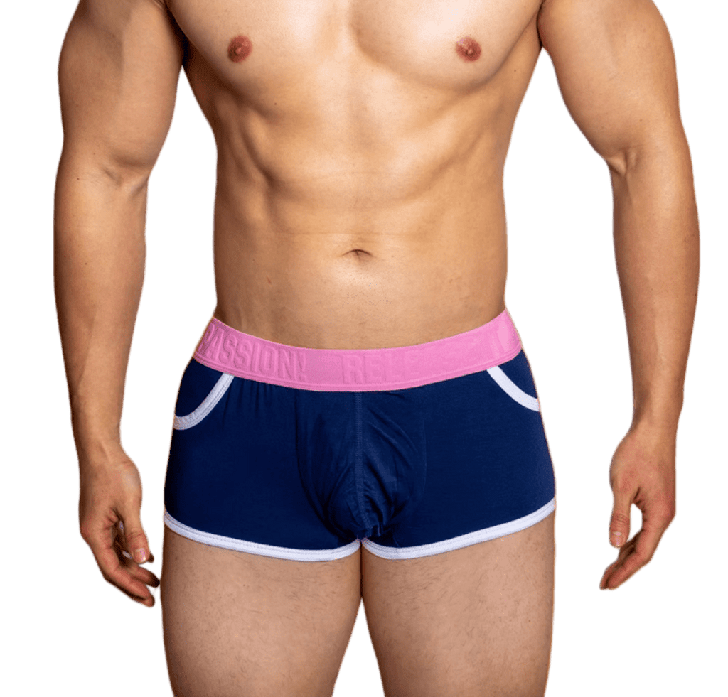 Dog & Master Porn Start Boxer Briefs Pink/Dark Blue - The Pup Play Hub