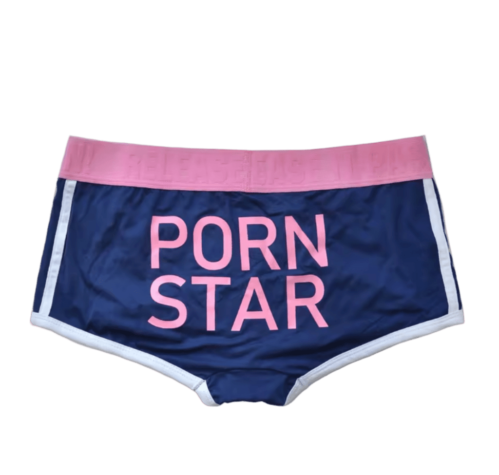 Dog & Master Porn Start Boxer Briefs Pink/Dark Blue - The Pup Play Hub