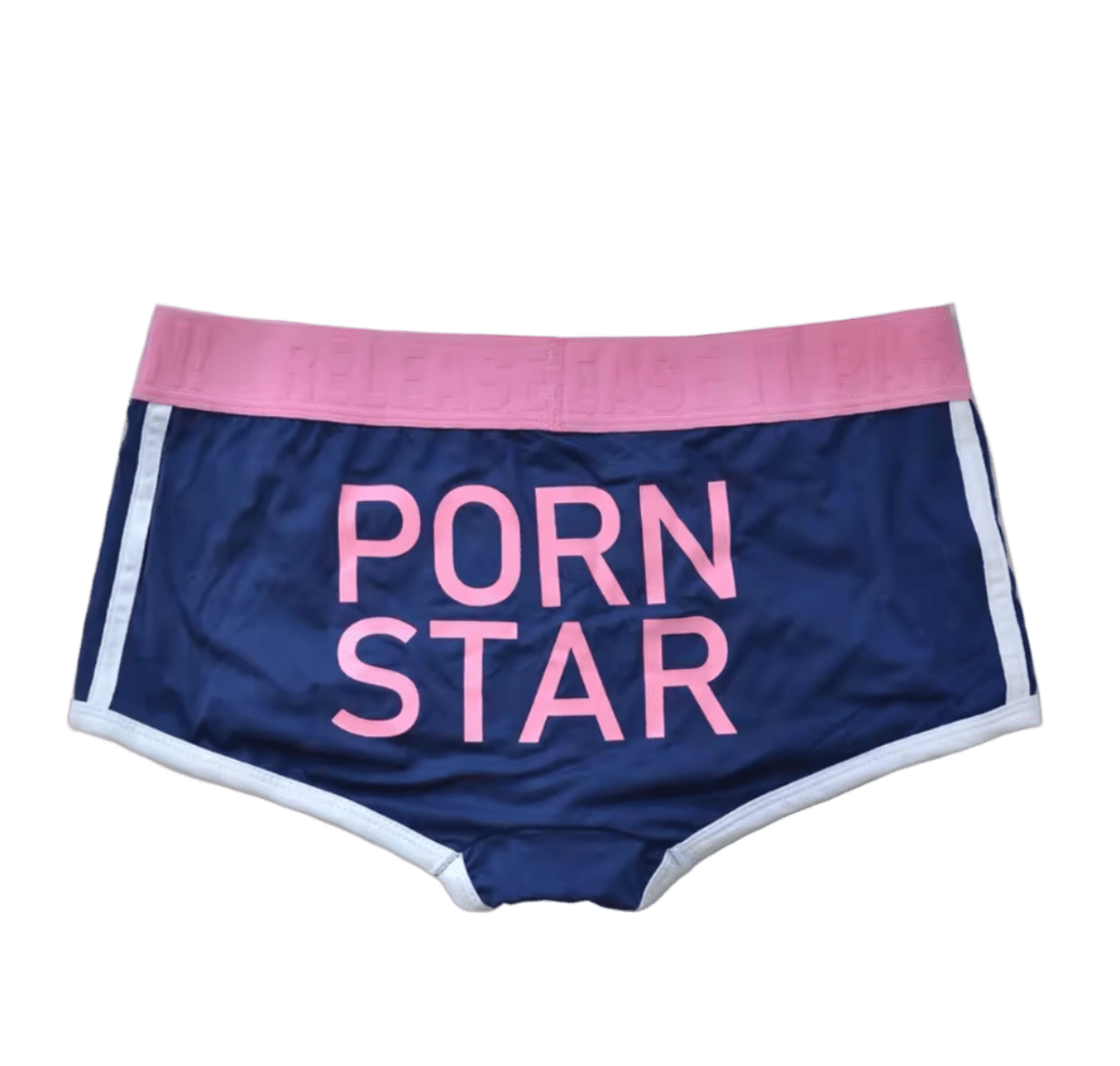 Dog & Master Porn Start Boxer Briefs Pink/Dark Blue - The Pup Play Hub