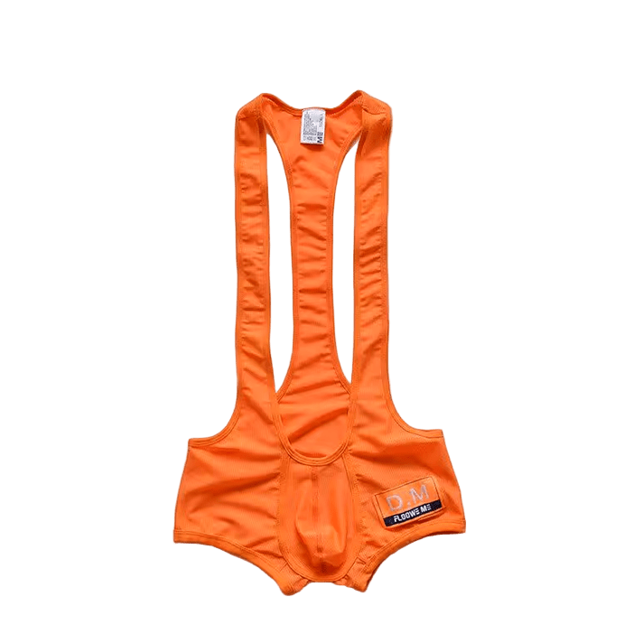 Dog & Master Singlet Orange - The Pup Play Hub