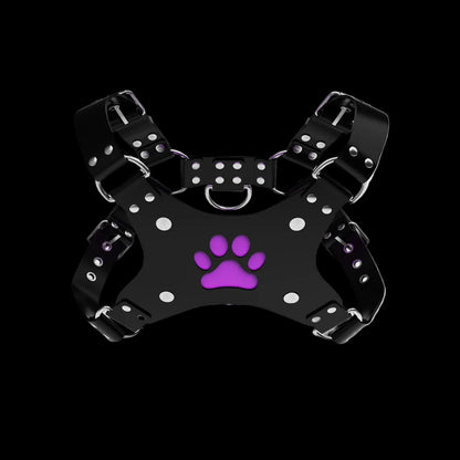 Puppy Paw Silicone Chest Harness