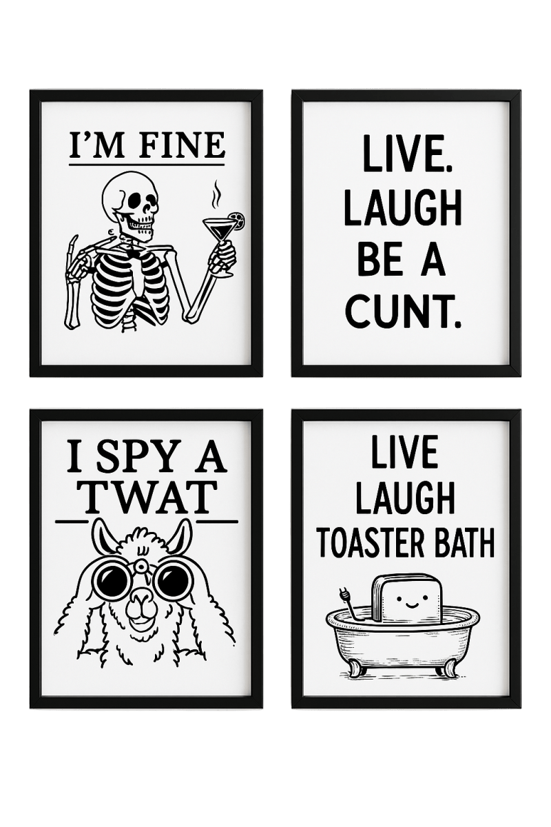 Don't Be a Prick Print In Frame - The Pup Play Hub