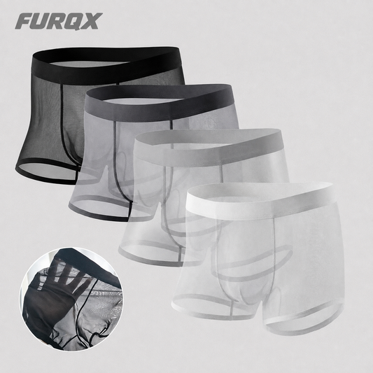 Men's Ice Silk Ultra-thin Cooling Breathable Boxer Shorts