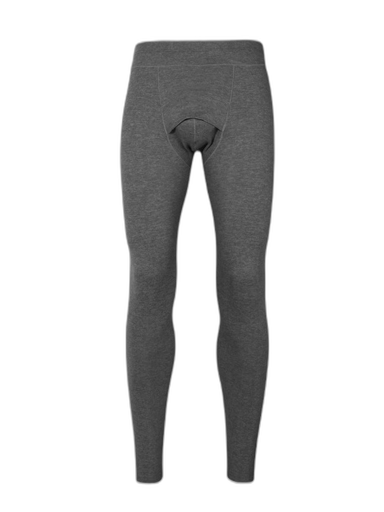 Men's Double-Sided Fleece Thickened Antibacterial Cotton Base Layer Thermal Bottoms