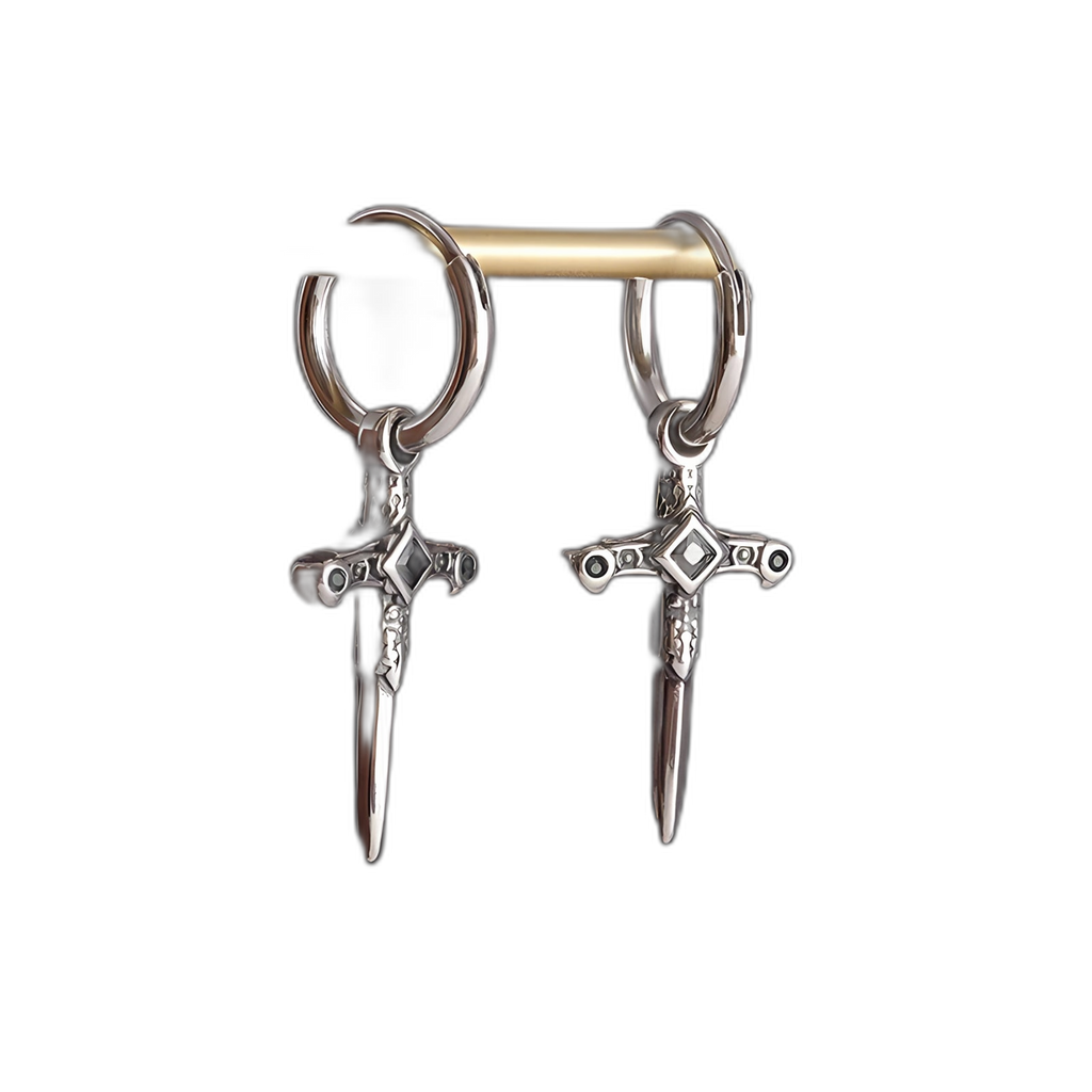 Dagger Hoop Earrings