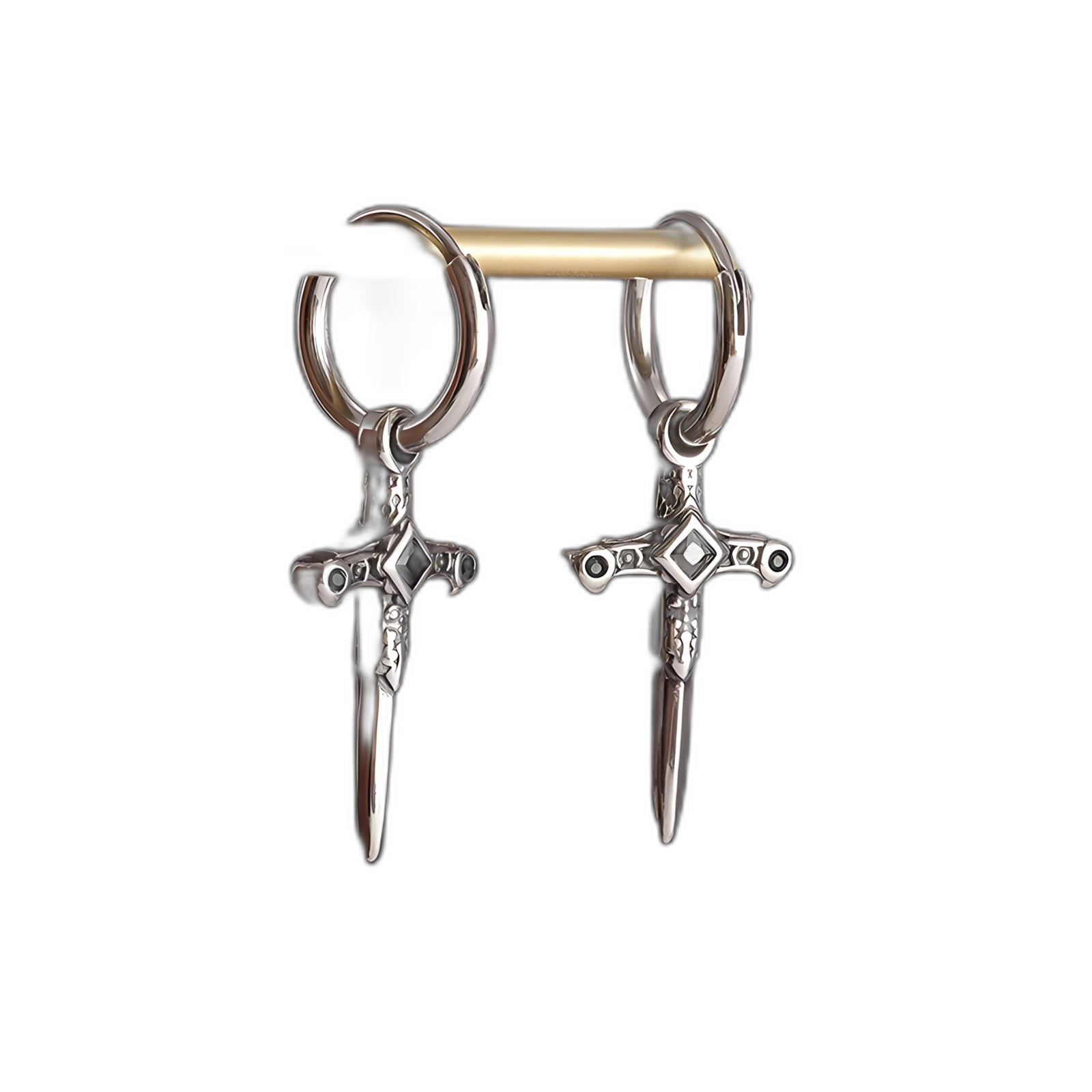 Dagger Hoop Earrings