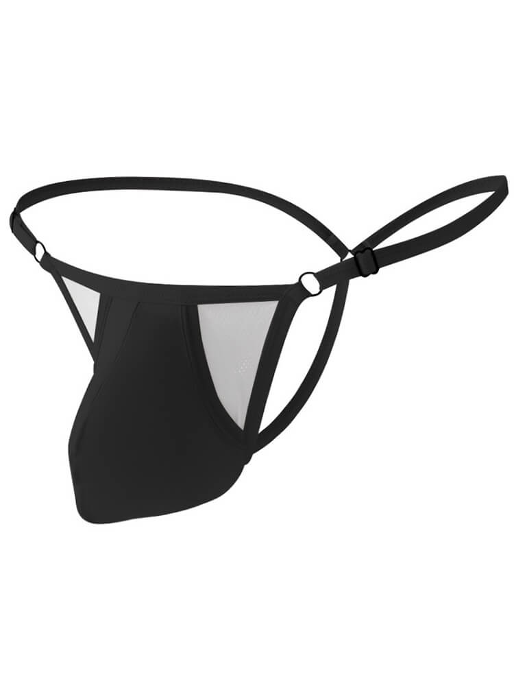 Men's Sexy Adjustable Thin-Strap Ice Silk Thong