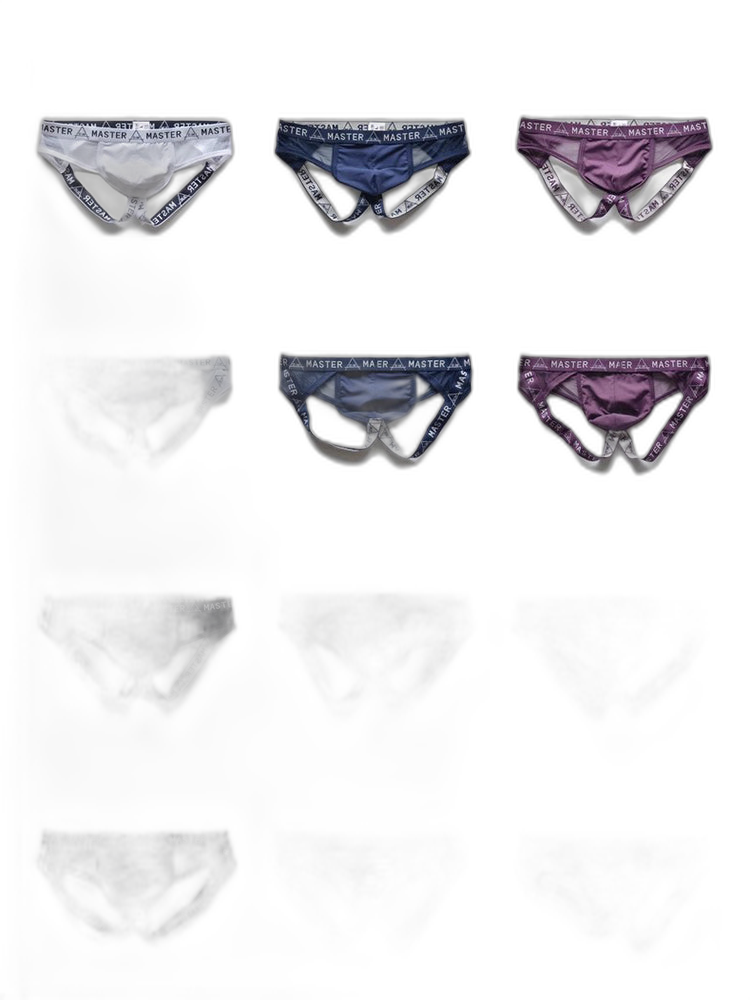 2 Pack Men's Low-Rise Sexy Double Strap Jockstrap