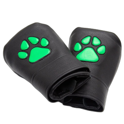 Leather Puppy Paw Mittens