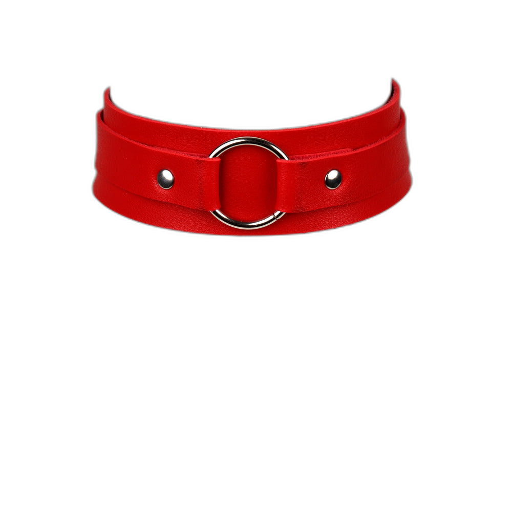 Leather O-Ring Collar / Choker