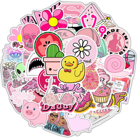 50 Rainbow / Cute Stickers